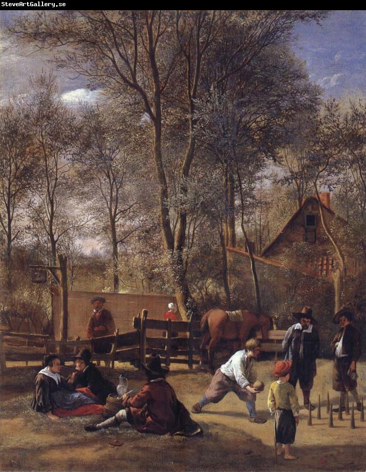 Jan Steen Skittle players outside an inn